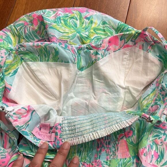 Lilly Pulitzer Womens Seasalt Blue On Parade Easton Dress 2 - Picture 12 of 15